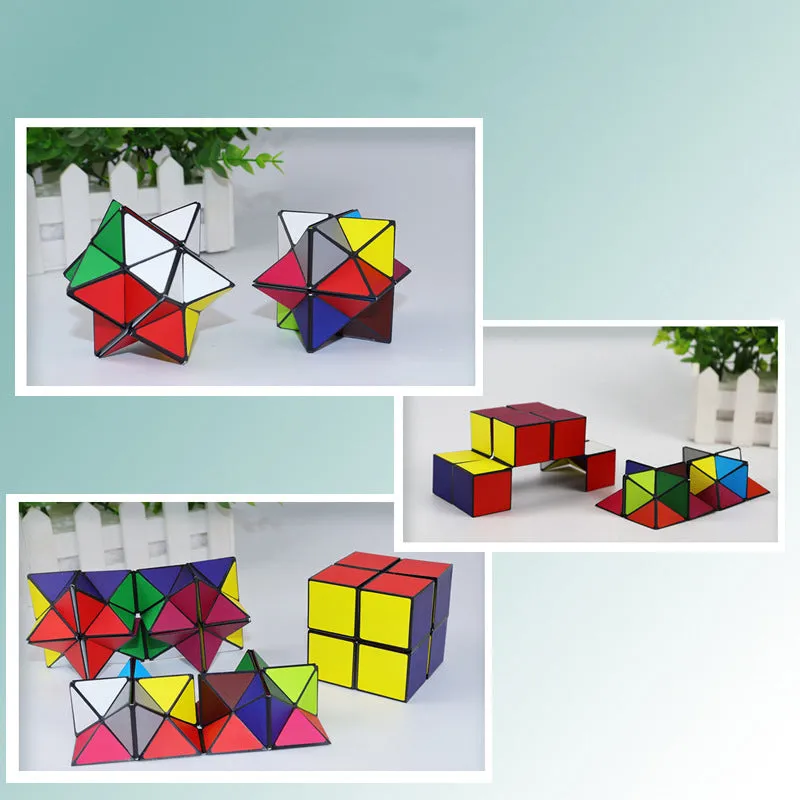 Magic Cube 2-in-1 Transforming Geometric Puzzle Toys for Kids