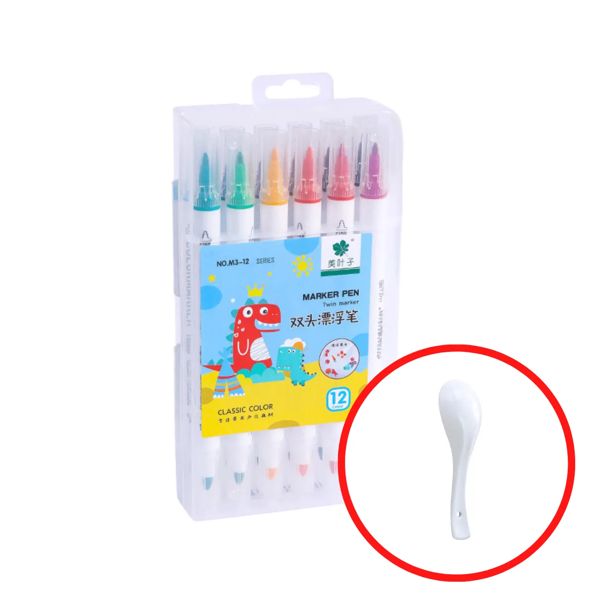 Magic Water Pen™ | Creative works of art in water - Watercolour sticker set (  FREE ceramic spoon)