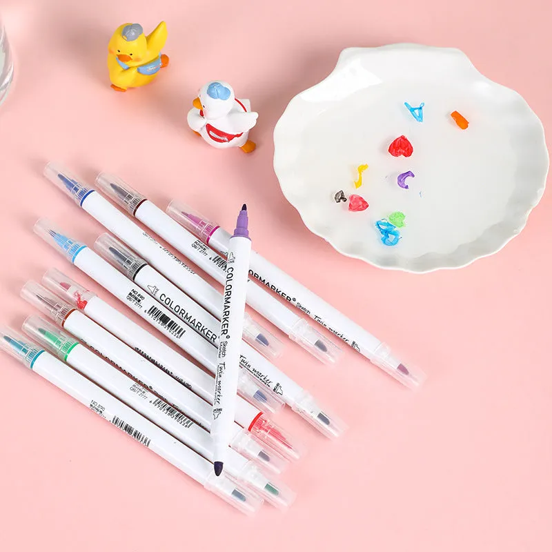 Magic Water Pen™ | Creative works of art in water - Watercolour sticker set (  FREE ceramic spoon)
