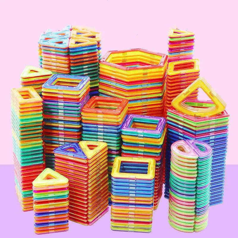 Magnetic piece building block set