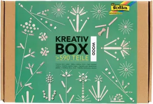 Many Different Materials for Imaginative$ Creative Crafts and Decorating folia 938 Creative Box Wood Craft pottery accuracy luxury reach brew stagecraft Box with Over 590 Pieces$ 