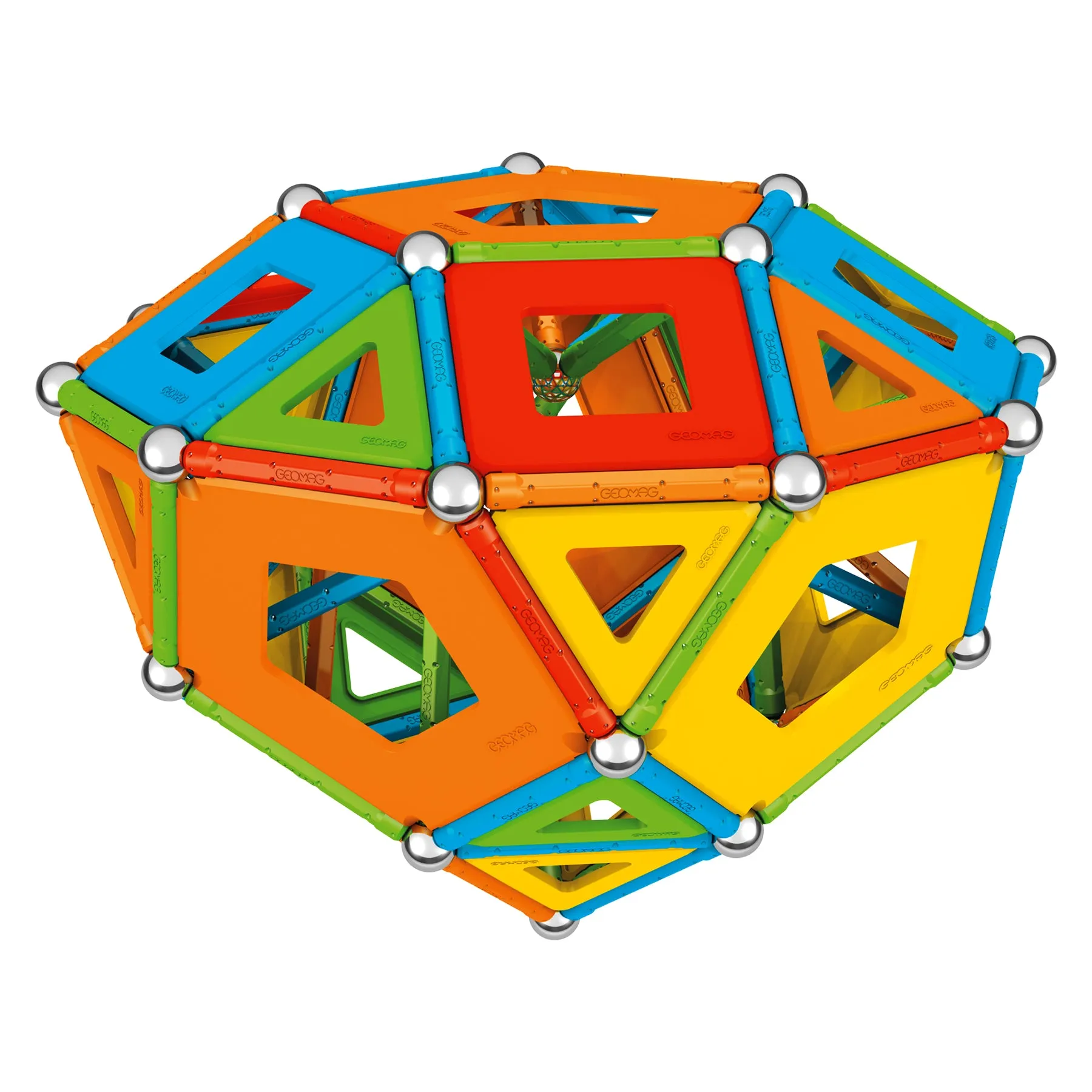 Masterbox Magnetic Building Set, Supercolor Recycled, 388 Pieces