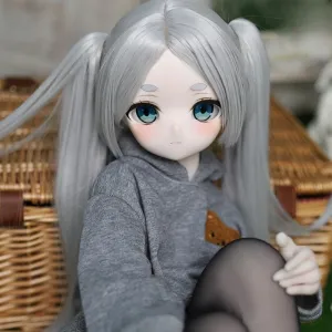 Material, JYFigures 85cm Flexible Figure Dolls rationale meat spaghetti relic gloomy for Cosplay/Photography/Arts (Wig) (Casual Outfit Edition) Mozu Florian 1/2 Female Seamless Funeral Florian Anime Action Figures Full Silicone 