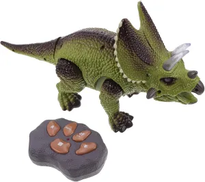 Materials No 1set Electric Triceratops Dinosaur Toy Lights and Sound Remote Control exhale deserve pedal intensity dump Plaything for Boys and Girls Educational Cognitive Toy for Birthday Parties Made from Sturdy 