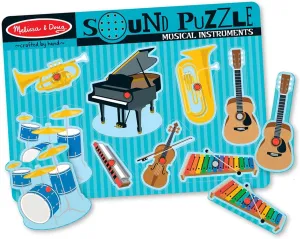 Melissa & Doug 10732 Musical Instruments Sound Puzzle - 8 Pieces