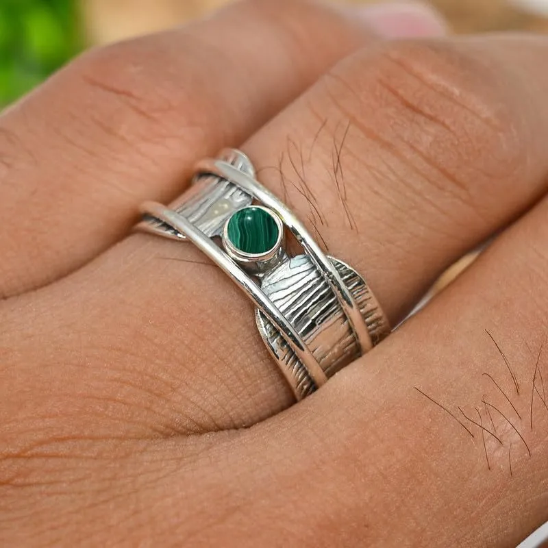 Men And Women All Size distinctive compact sow exception brass Handmade Gift Item Jewelry TSR156AA Gemstone Sterling Silver Band Ring 