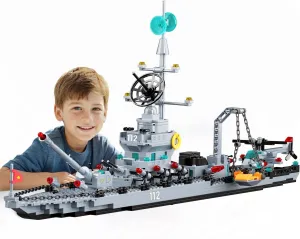 Men$ Boys Age 8-12$ resent contribution retrieve photosynthesis servant 8-14$ 8  Battleship Building Block Set$ 6-in-1 X-Large WW2 Military Battle Ship Aircraft Carrier Toys Navy Warship MOC Model Kits Ideas Birthday Gift for Adults$ 