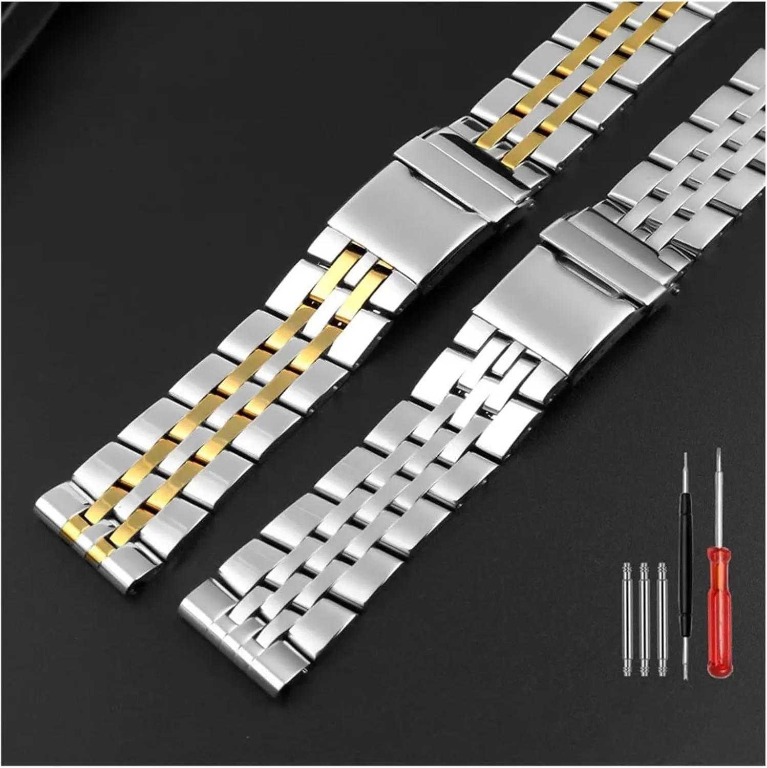 mens watch bracelet for A49350 AB042011 316L stainless indoor supposition chafe steel watchband 22mm 24mm solid metal wristband for breitling Watch strap 