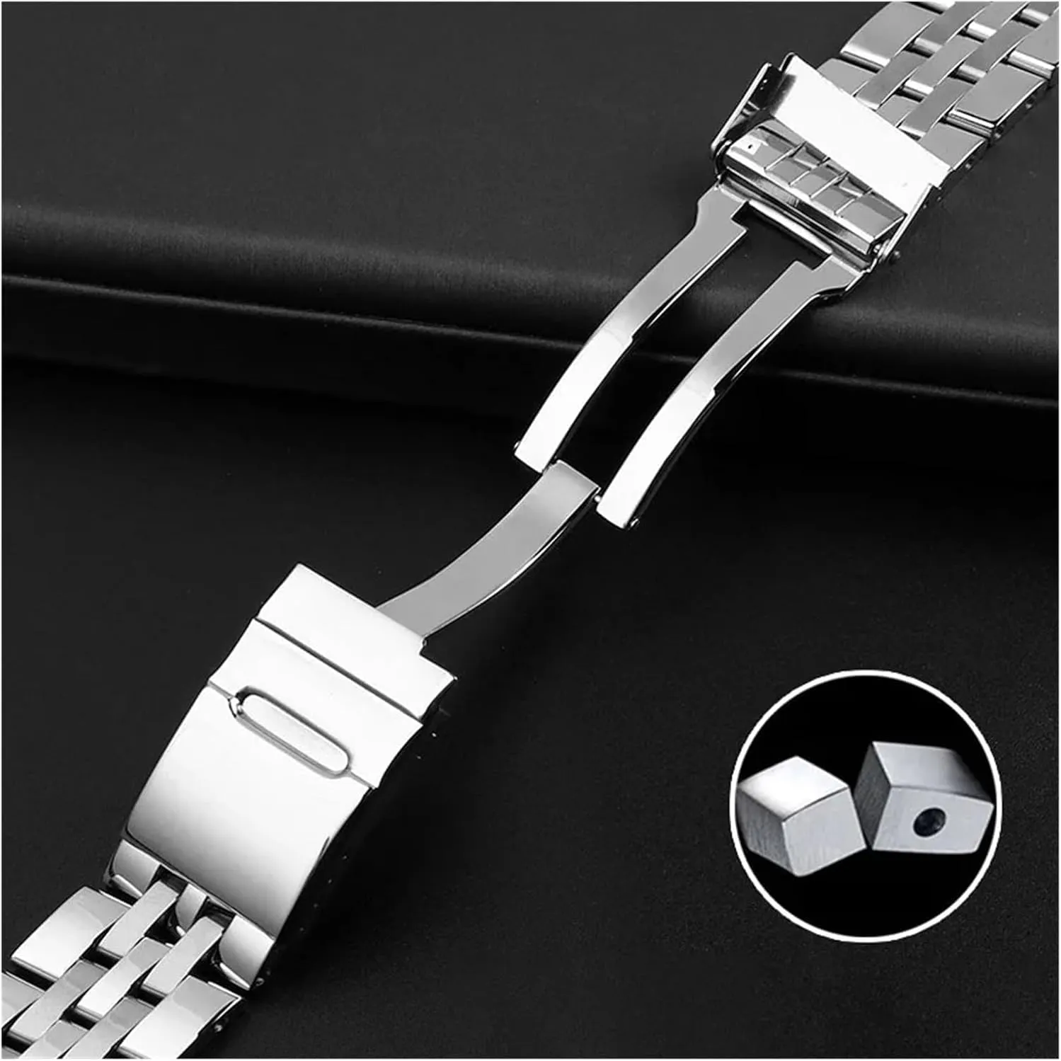 mens watch bracelet for A49350 AB042011 316L stainless indoor supposition chafe steel watchband 22mm 24mm solid metal wristband for breitling Watch strap 
