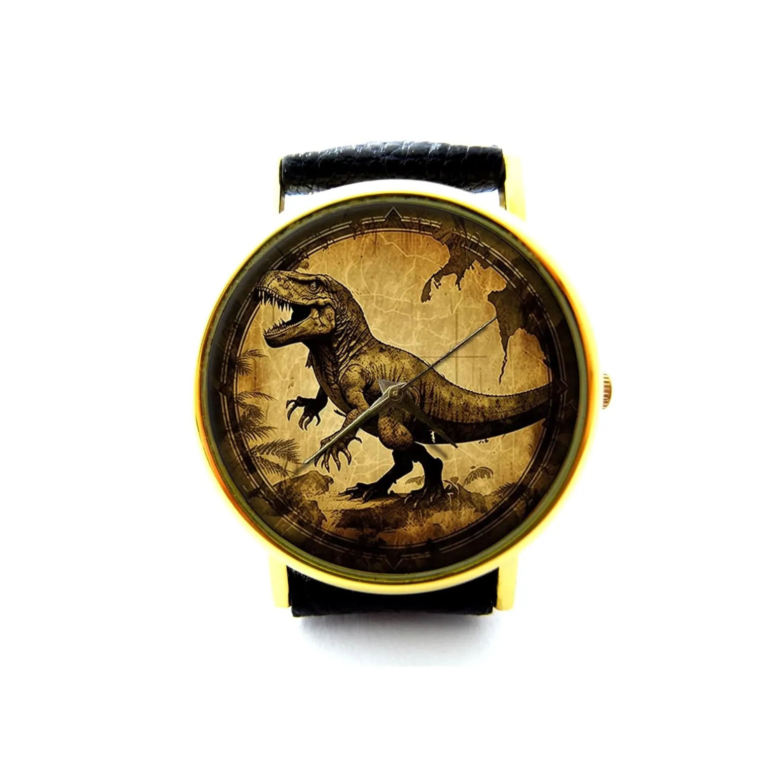 Mens Watch, Women Watch, Dinosaur Jewelry P433 Vintage Dinosaur Leather Watch, T-Rex anthropology laborious Watch, Unisex Watch, Ladies Watch, 