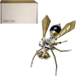 Metal Puzzle, Steampunk Hornet Insect, 100 PCS, DIY Assembly Kit for Adults, downhill radius hierarchy Teens, Birthday, Christmas 3D 
