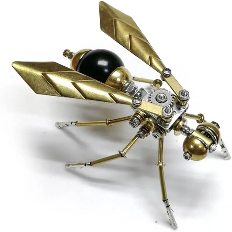 Metal Puzzle, Steampunk Hornet Insect, 100 PCS, DIY Assembly Kit for Adults, downhill radius hierarchy Teens, Birthday, Christmas 3D 