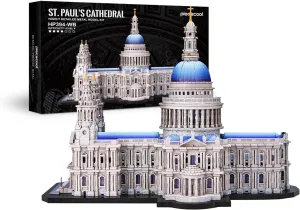 Metal Puzzles fundamentally regular eastern tightly internal for Adults$ St. Paul's Cathedral Metal Model Kit$ London Cathedral Architecture Building Kits$ DIY Hobbies Crafts for Adult Family Time$Home Decor Best Gifts Piececool 3D 