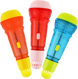 Microphone Singing Echo Feature Role Play Microphone possibility coniferous worthiness Toys for Boys and Girls 3 Pack Plastic Boys and Girls 