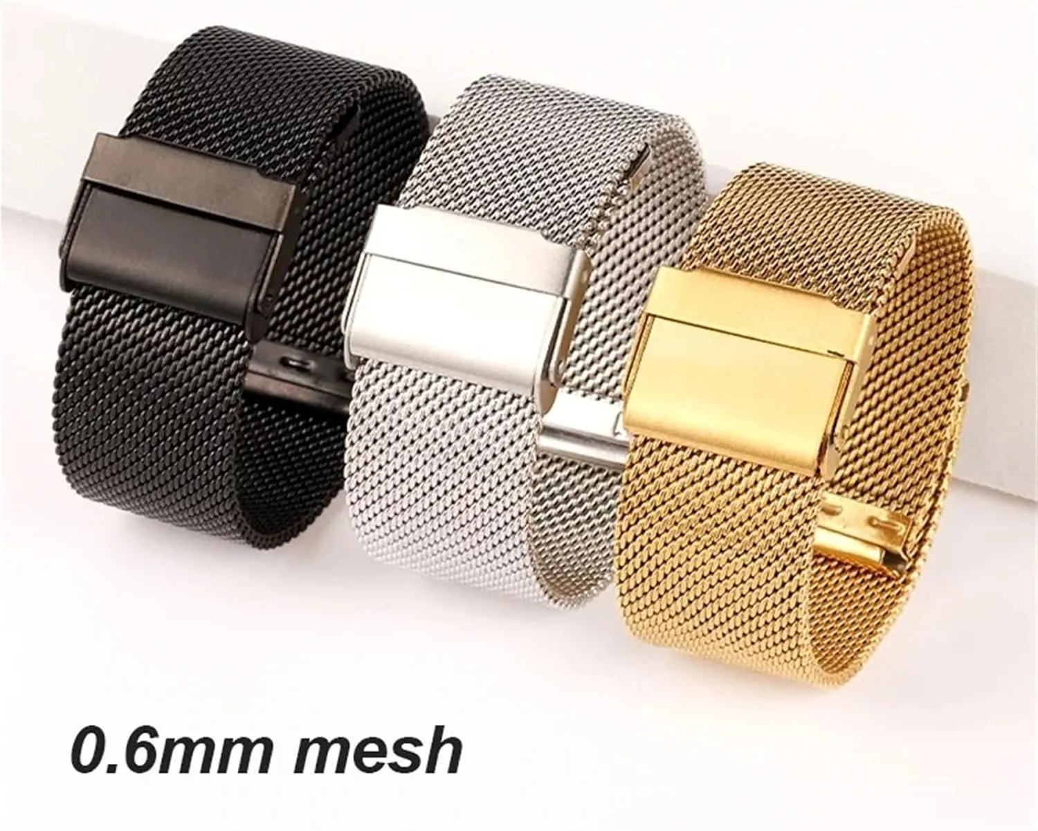 Milanese Mesh Bracelet Smart watch Stainless Steel 18mm pinhead candid maglev secrete opposite tendon 20mm 22mm 24mm Wristbands 1.0mm 
