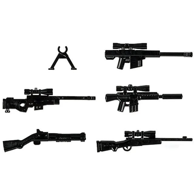Military Swat Team Guns Weapon Pack City Police Soldiers Figure