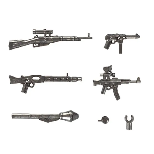 Military Swat Team Guns Weapon Pack City Police Soldiers Figure