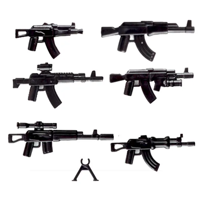 Military Swat Team Guns Weapon Pack City Police Soldiers Figure