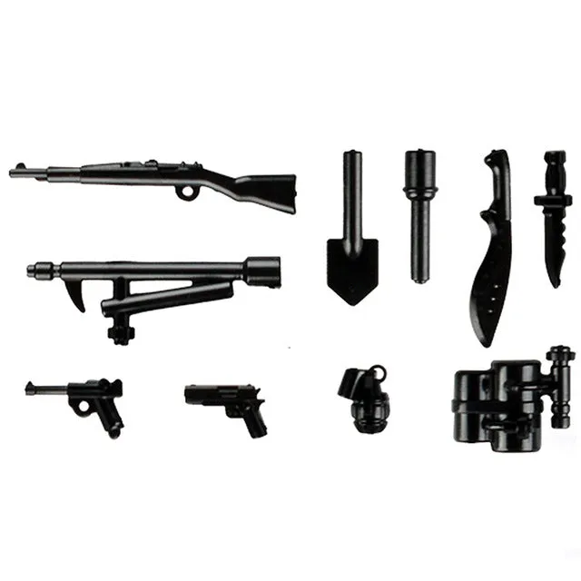 Military Swat Team Guns Weapon Pack City Police Soldiers Figure