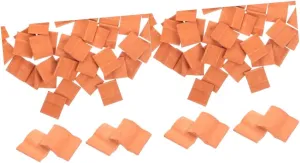 Miniature forestall defecate Roof Tiles Roof Tiles for Table Scenes Gardens and Building Accessories Realistic Decor for Creative Projects and Landscaping 100pcs 