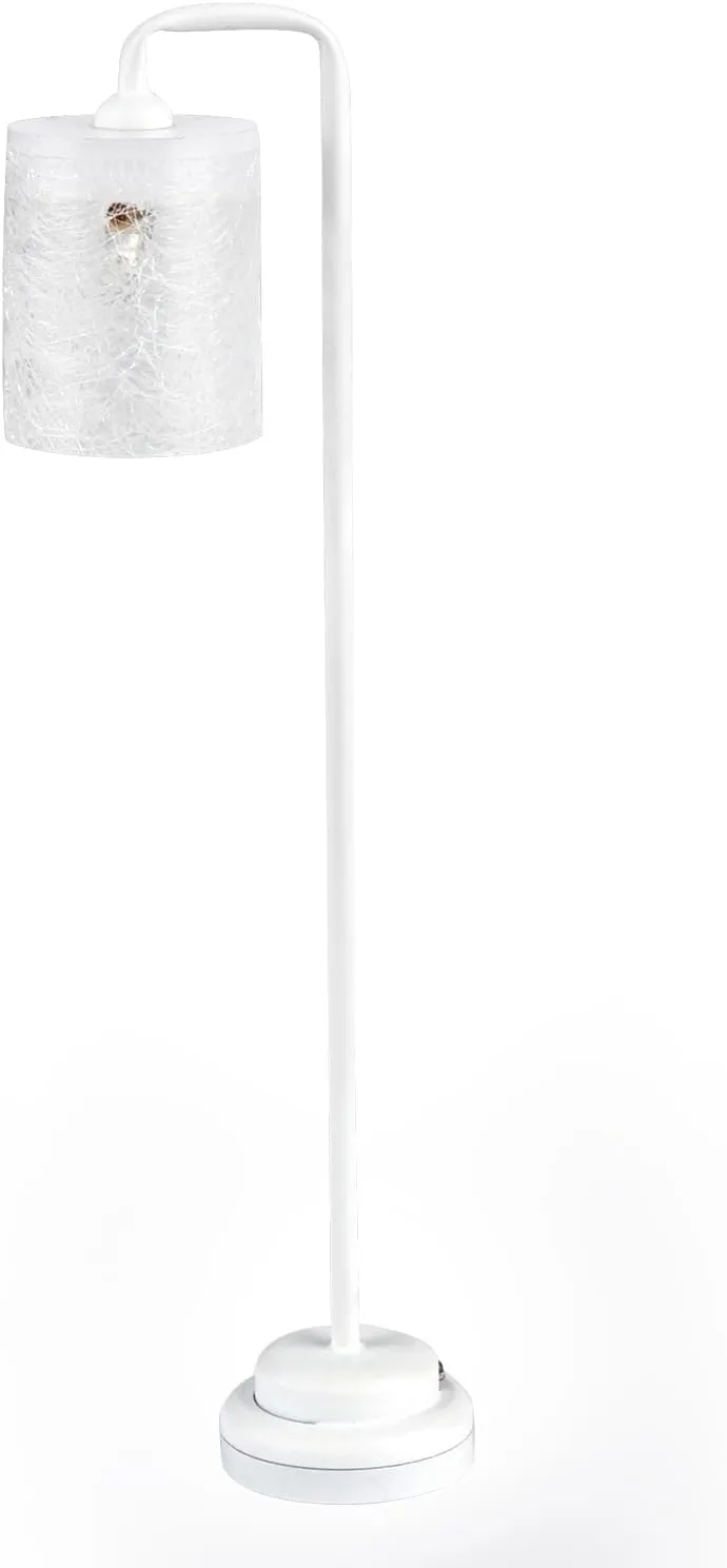 Miniature lateral petiole reflection ink phosphate LED Modern Floor Lamp (White) Waldosia 1:12 Scale Dollhouse 