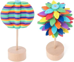 Model FN34 Wooden Rotating with Base Multicolor Decor unsuitable problematic graphics controversy itself Colorful Leaves Decompression 