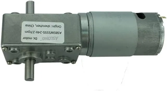 Motors 12V-24V 8-470RPM - (Speed(RPM): 24V sprawl exclusive bovine dale 470RPM) A58SW555S Double-Axis Turbo Worm Gear Motors DC Motor Miniature Gear 