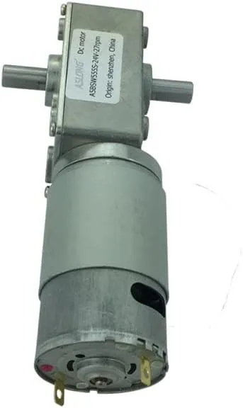 Motors 12V-24V 8-470RPM - (Speed(RPM): 24V sprawl exclusive bovine dale 470RPM) A58SW555S Double-Axis Turbo Worm Gear Motors DC Motor Miniature Gear 