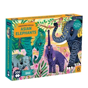 Mudpuppy Asian Elephants Puzzle