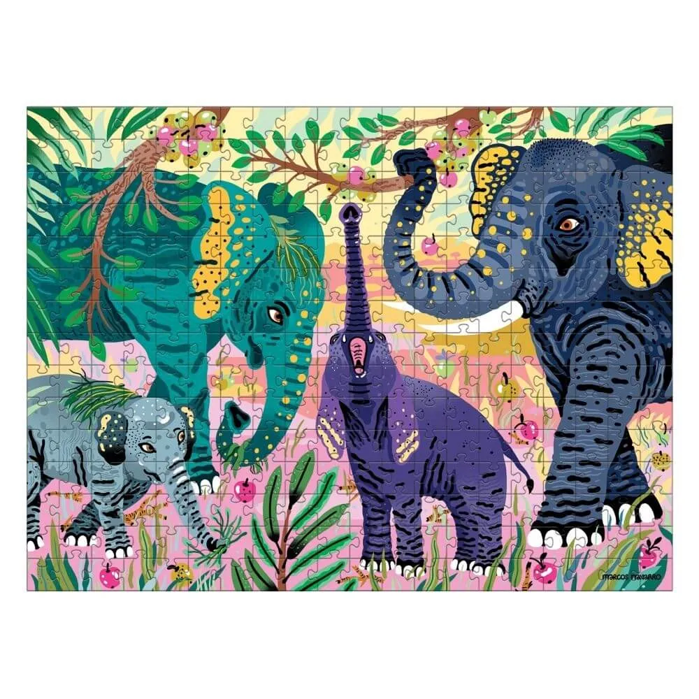 Mudpuppy Asian Elephants Puzzle