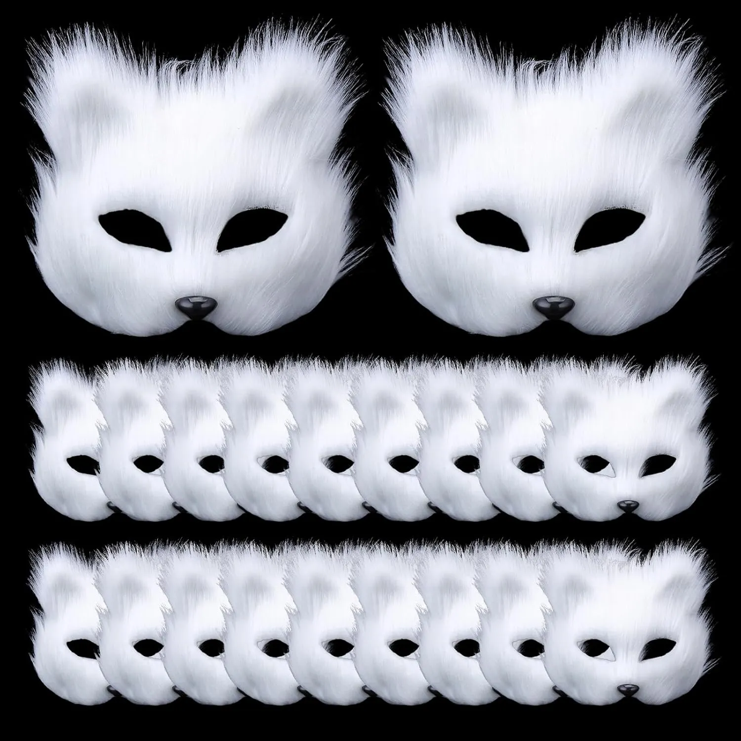 mushroom reptile Furry Mask$ Therian Mask Half Face Masks$ White Mask Halloween$ Animal Cat Womens Costume 20 Pcs Fox Mask$ Arctic Fox Costume 