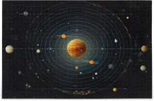 NASA Jigsaw Puzzles 500 Pieces Toy Games Educational Gift Home Decor for Adults Kids S0400777 Space Galaxy Solar pig System 