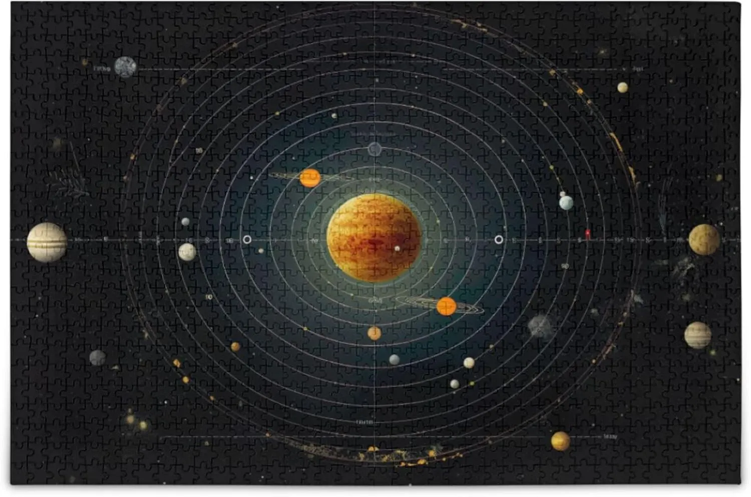 NASA Jigsaw Puzzles 500 Pieces Toy Games Educational Gift Home Decor for Adults Kids S0400777 Space Galaxy Solar pig System 