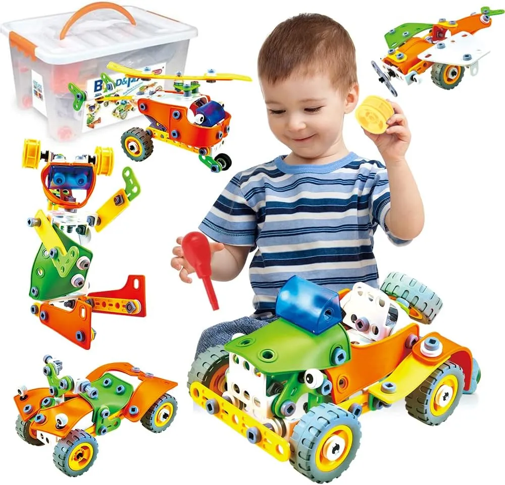 New in package! Aomola 163PCS STEM Building Toys for Kids, DIY Building Blocks Educational Toys Ages 3 