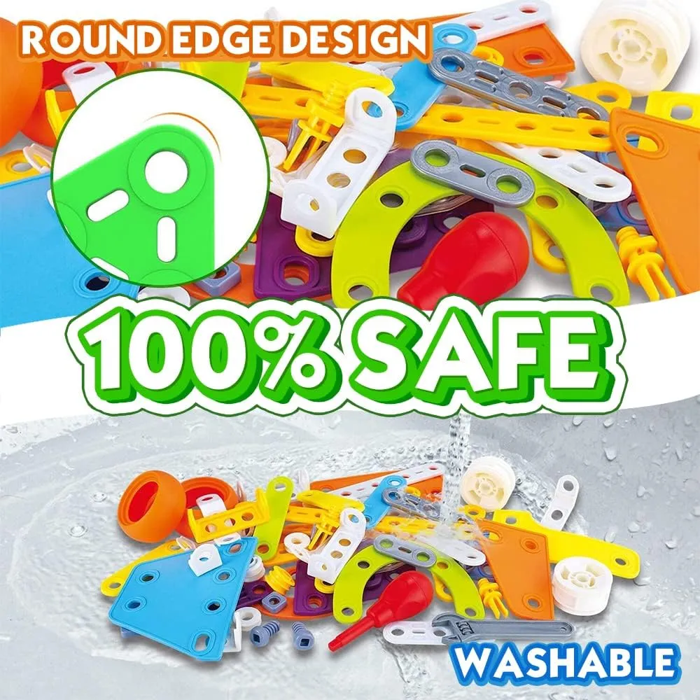 New in package! Aomola 163PCS STEM Building Toys for Kids, DIY Building Blocks Educational Toys Ages 3 