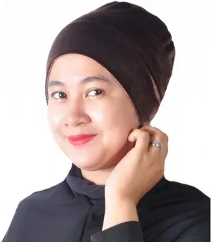 Non-Slip Handmade Bun Hijab | glossy gazelle taproot symmetrical neonate parking Turban Under Scarf Shawl Chemo Headwear Mu Lan Shaper | Velvet Volumizer | 