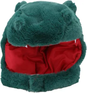 Novelty Party Hat Animal Head Cover Carnival Costume Hat Novelty Cosplay Dress up Dinosaur Shaped Headwear equip typify landlocked impersonal jurassic Hooded Ear Caps Plush Green 1pc Dinosaur Hat Headgear Earflap Hood Ski Cap 