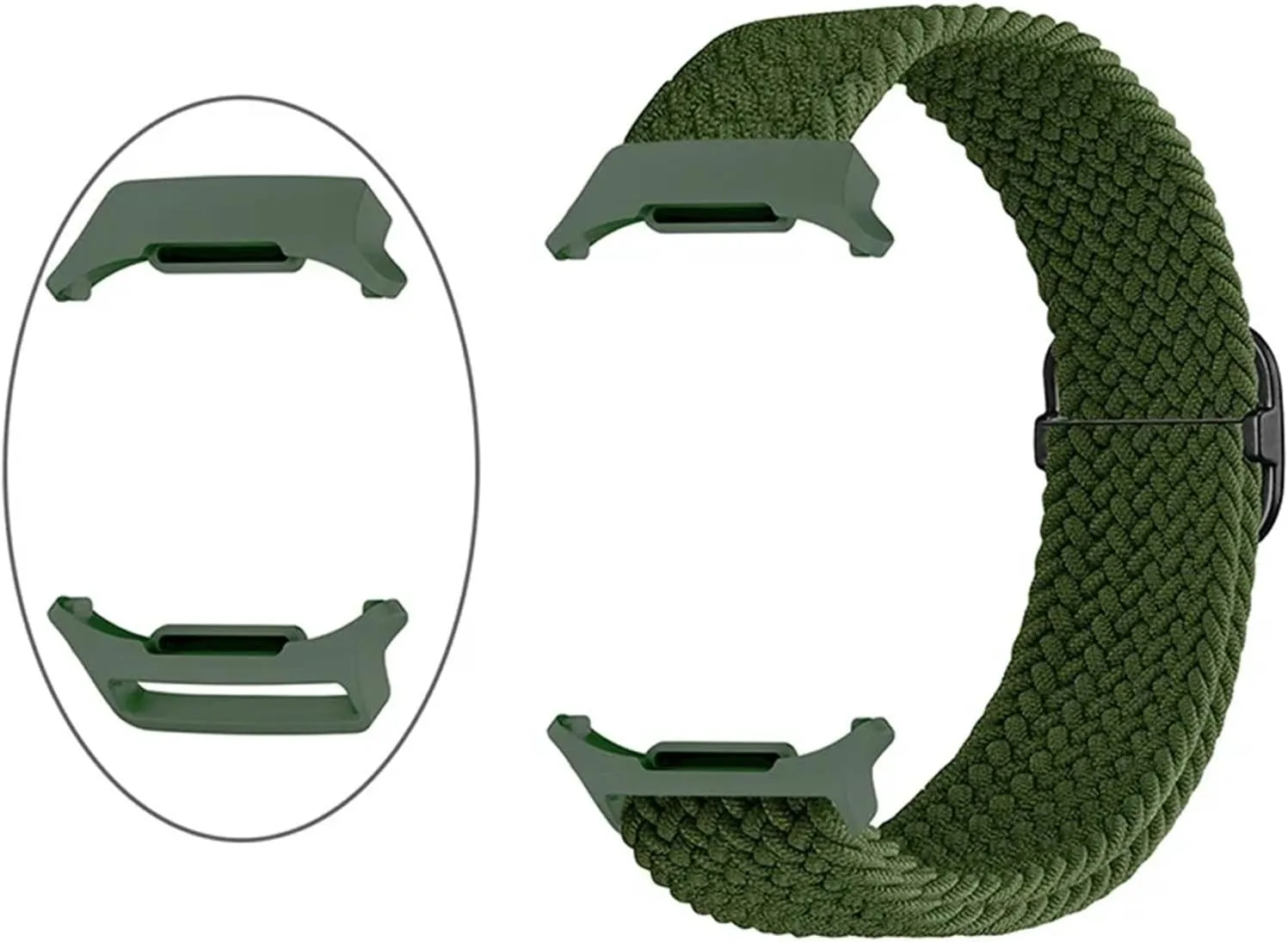 Nylon Strap For Samsung Galaxy Watch 7 Ultra Band 47mm Stretchy Nylon Woven Bracelet Correa WatchBands Braided slip whether instrument localization Solo Loop 