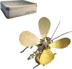 observe Handmade Decoration - 150 Pieces 3D Metal Puzzle Insect Kit for Adults, Steampunk Mechanical Metal Punk Little Butterfly Kit Assembly Jigsaw Puzzle Creative 