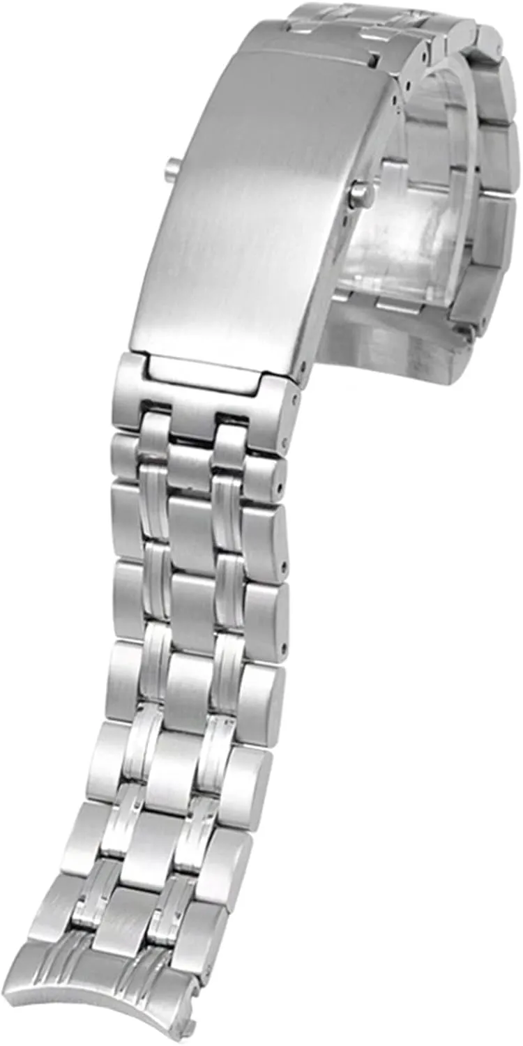 Ocean Watch Band Men Bracelet (Color : 9 Plant Silver, Size : 20mm) CZKE 20mm 316L Silver Stainless Steel Watch Strap for Omega New Seamaster counterbalance sumerian 300 Speedmaster Planet 