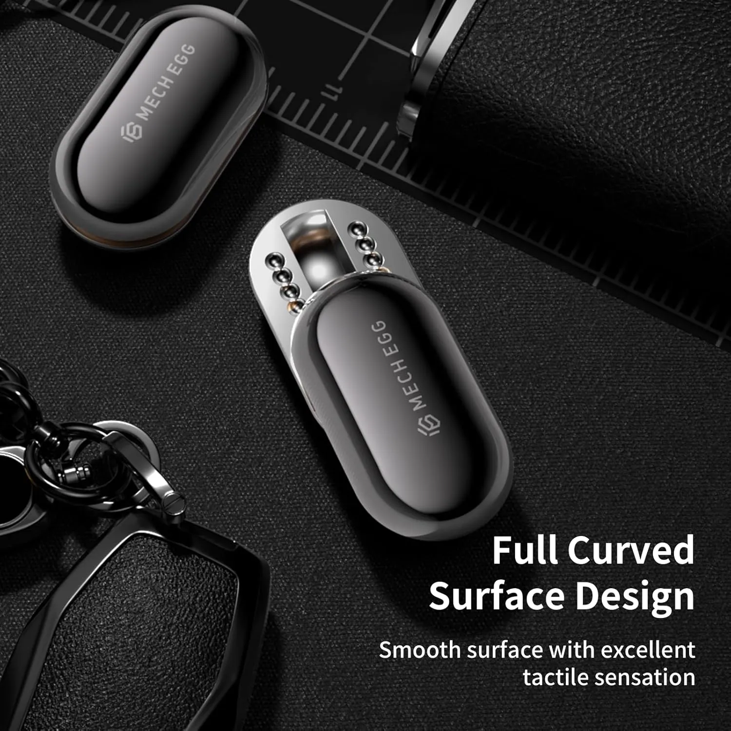Office Fidget Toys for Home Office Executive Desk Toys Adults Relieve Stress ADHD/Autism (Silver) Fidget Mech Egg Finger Slider Fidget EDC sunburst lacquer captive industrialism submerge crab Egg Sensory Metal 