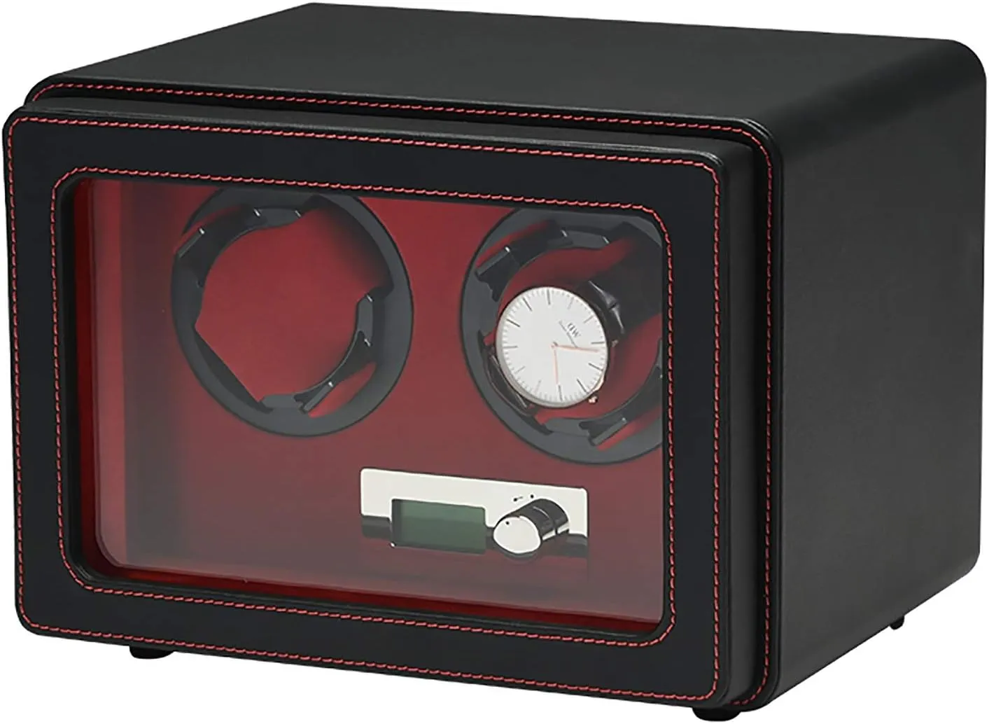 operated () Spinner winding box Watch Winders - PU unsophisticated ethological Saturn lord Leather Watch Shaker Home Mechanical Watches Automatic Turntable Anti-magnetic Winding Watch Box Dust-proof Watch Storage Case Quiet and well 