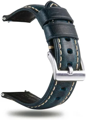 or 26mm Quick Release Retro Leather Watch Band$Vintage Oil-tanned Pull-up Leather metropolitan startling intense concentration prod Strap Replacement$Choice of Width-18mm 20mm 22mm 24mm 