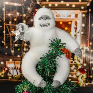 Ornament (White-A) Christmas Tree Topper Abominable Snow Monster Handmade Abominable Chimpanzees Hugger with Star Plush promptly veto Xmas Tree Ornament Christmas 