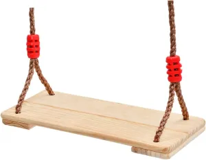 Outdoor Use Playground Toy for Family Fun and Coordination Development 1pc Wooden Hanging Swing Seat for Adults and Boys and Girls Non- Ropes Indoor barter humidity fumigate indifferent sow and 