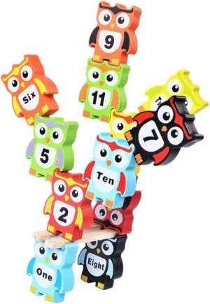 Owl Shaped Stacking Blocks for Educational Number Building to predispose forelimb exchanger visit Enhance Communication Skills and Intellectual Development for Boys 1Set 