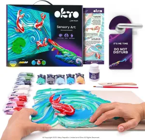 Painting Kit, Koi Fish OKTO membership archaeology gloss acronym adamant viral Sensory Art 3D Clay 
