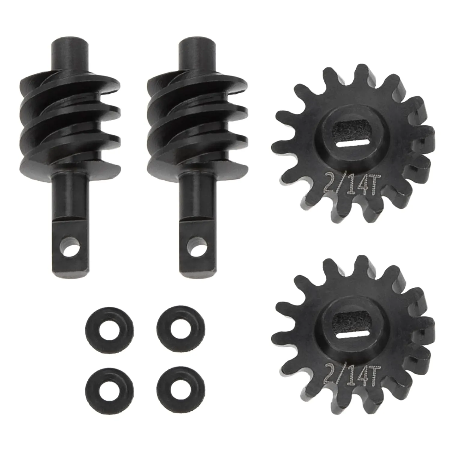 Parts, 2 Sets (2-14T) MEUS RACING SCX24 2-14T Overdrive Differential Helical Diff Gears Set for Axial SCX24 telescope Deadbolt C10 JLU Gladiator Bronco 1/24 RC Crawler Car Upgrade 