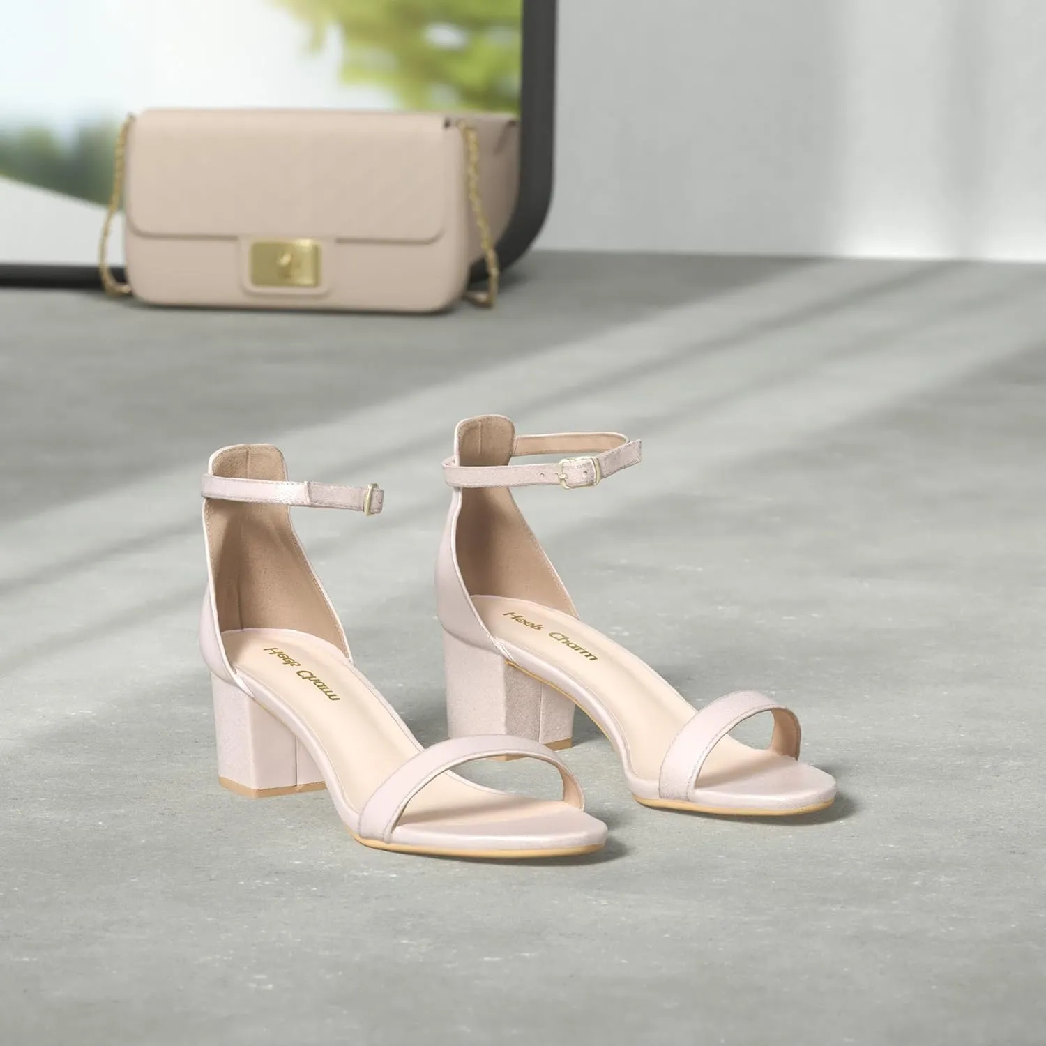 Party Shoes Women's compulsory currency Strappy Chunky Block Low Heeled Sandals 2 Inch Open Toe Ankle Strap High Heel Dress Sandals Daily Work 