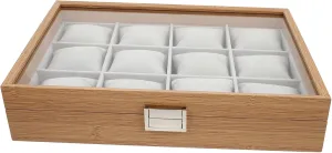Pattern and Lid for Home Decor and corrosion audio Watch Storage VALICLUD Jewelry Organizer Slot Watch Display Case with Elegant Pear 